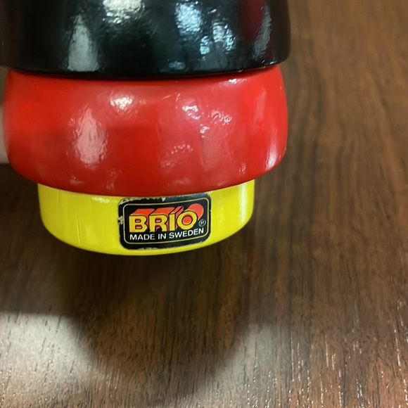 Vintage Brio stacking clown 1970s, Made in Sweden - hand-painted face - Picture 3 of 8